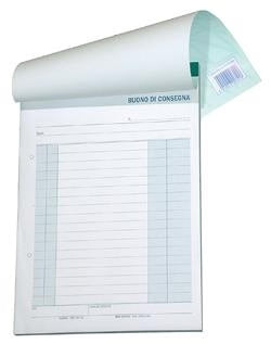 DATA UFFICIO - BLOCCO BUONI DI CONSEGNA in TRIPLICE COPIA 14,8x21 cm. - DU164583300