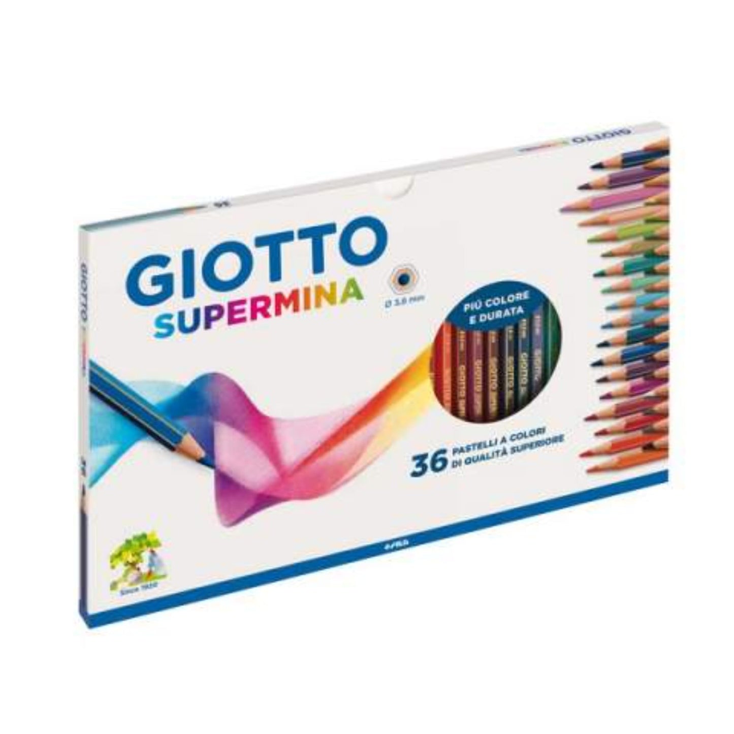 Giotto Supermina Pastelli a Colori 36 Pezzi